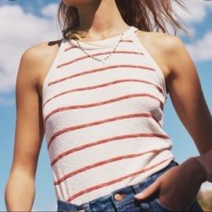 Like new Madewell Time Off Tank in Shawn Stripe Sz L